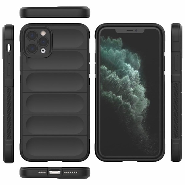 Mjukt greppformat iPhone 11 Pro Max skal - Ljuslila Lila