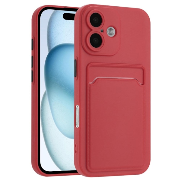 Deksel til kortholder for iPhone 16 - Hagtorn Rød Red