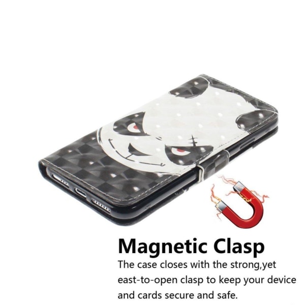 iPhone 9 Plus mobilfodral syntetläder silikon plånbok stående tr multifärg