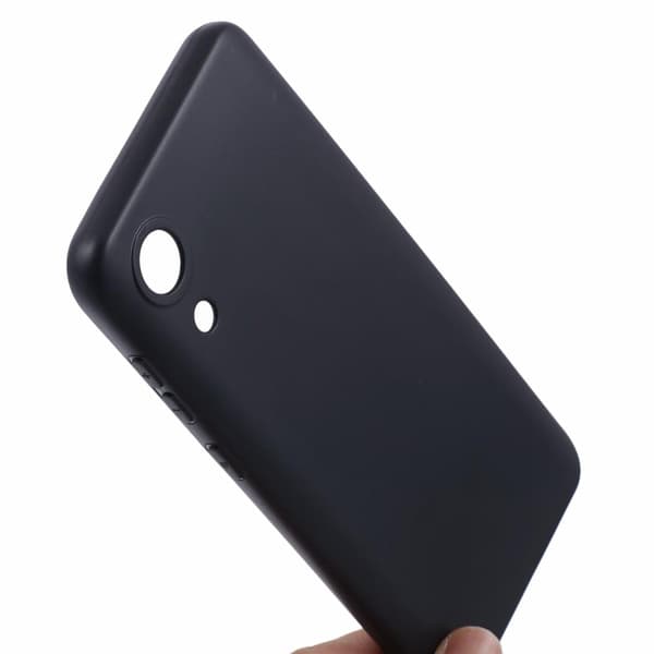 Blødt og mat Samsung Galaxy A03 cover Black
