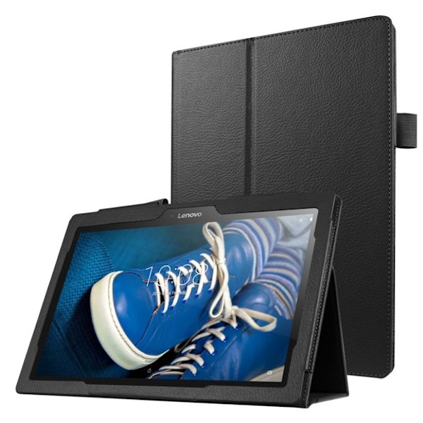 Lenovo Tab 10 TB-X103F etui med stativ i kunstlæder - Sort Black