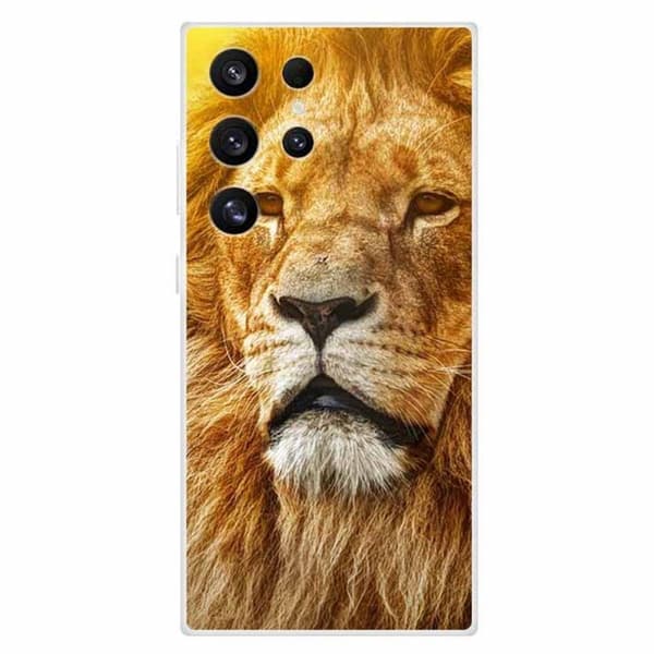 Imagine Samsung Galaxy S24 Ultra cover - Løve Brown