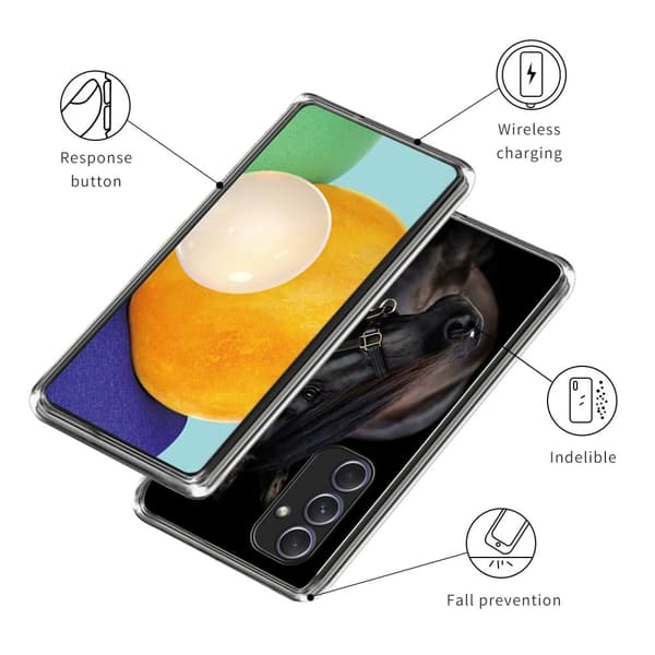 Deco Samsung Galaxy A54 deksel - Svart Hesteprins Black