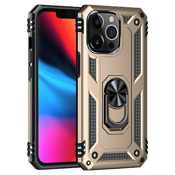 Stødsikkert iPhone 13 Pro hybridcover - Guld Gold