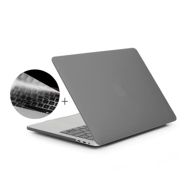 HAT PRINCE Macbook Pro 13.3 tum A1708 (Utan touch) skyddskal plast TPU - Grå Silvergrå