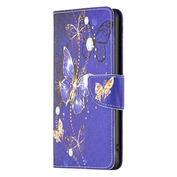 Wonderland Xiaomi 13 Lite / Civi 2 Flip Etui - Lilla Sommerfugle Purple