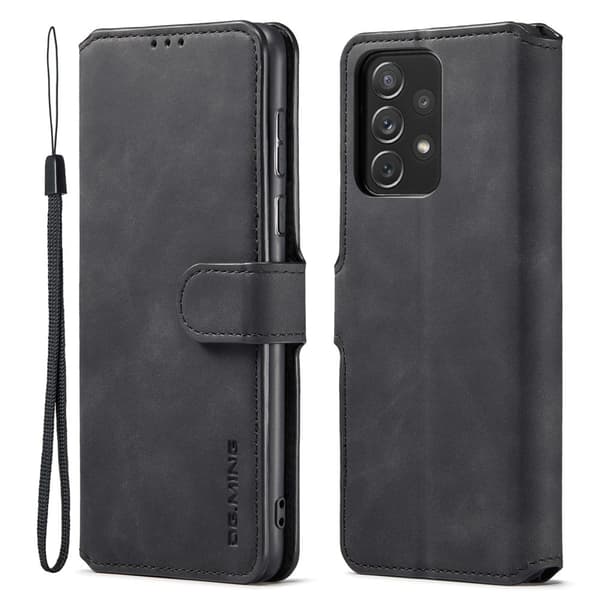 DG.Ming Samsung Galaxy A73 Retro Suojakotelo - Musta Black