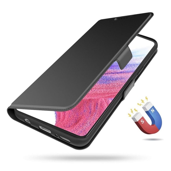 Smidigt och tunt PU-läder Samsung Galaxy A52s 5G / Samsung Galaxy A52 5G / Samsung Galaxy A52 fodral - Svart Svart