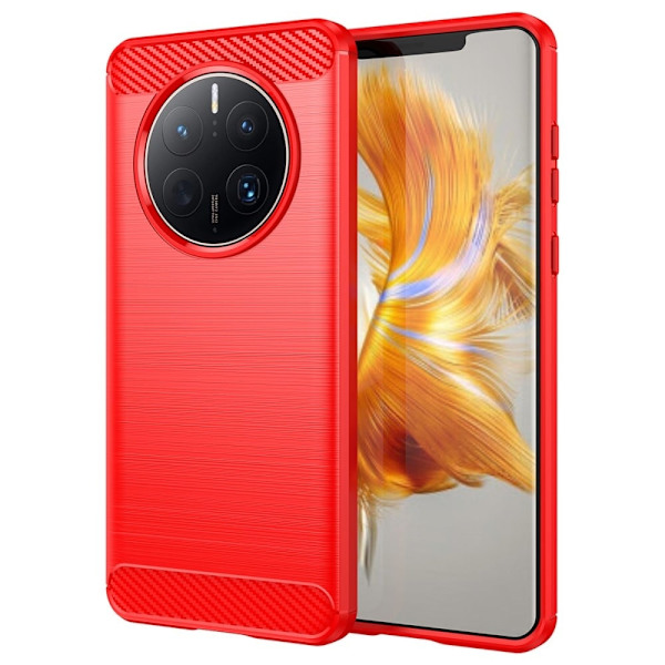 Carbon Flex Suojakotelo Huawei Mate 50 Pro - Punainen Red