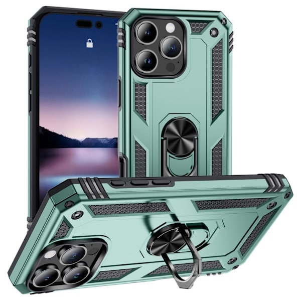 Bofink Combat iPhone 16 Pro Max cover - Sortliggrøn Green