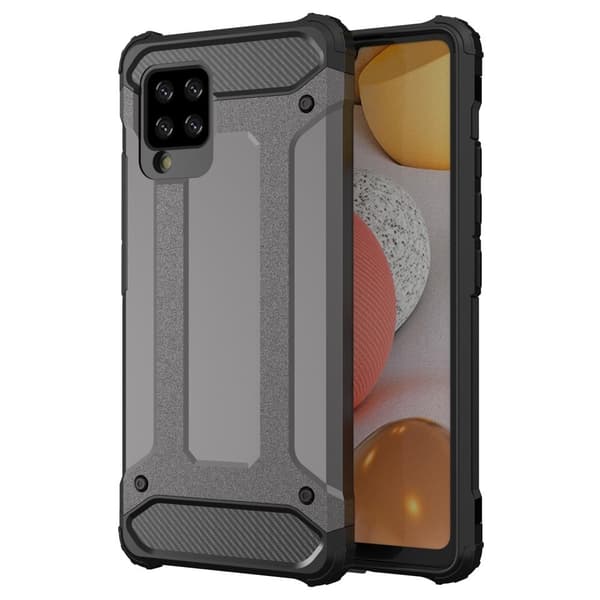 Armour Guard Suojakotelo Samsung Galaxy A42 5G - Harmaa Silver grey