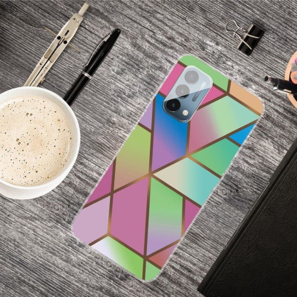 Marble OnePlus Nord N200 5G Suojakotelo - Rose / Green And Blue Multicolor