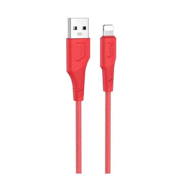 HOCO X58 Airy silicone charging data cable for Lightning - red Red