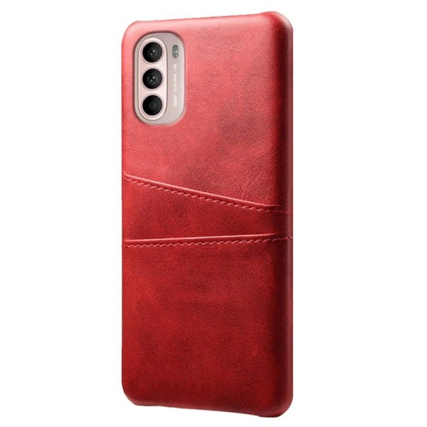 Motorola Moto G41 / Motorola Moto G31 skal med korthållare - Röd Röd