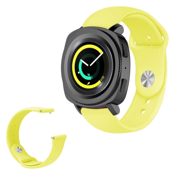 Puhdas värikellonauha Samsungin ja Garminin kelloon - Lime Yellow