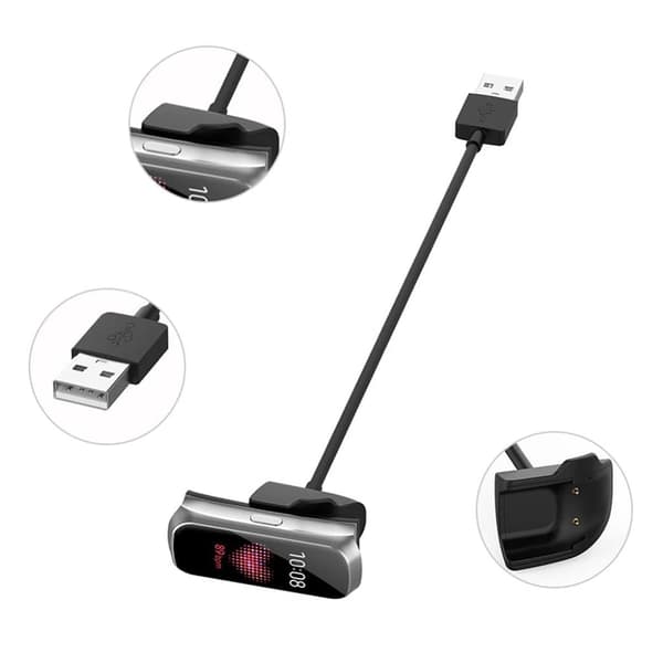 1m Samsung Galaxy Fit e USB transportabel opladning kabel Black