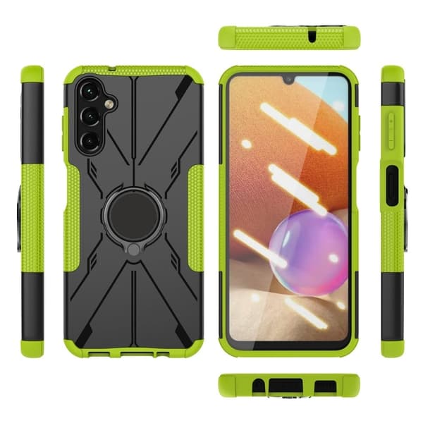 Kickstand-cover med magnetisk plade til Samsung Galaxy A14 - Grøn Green
