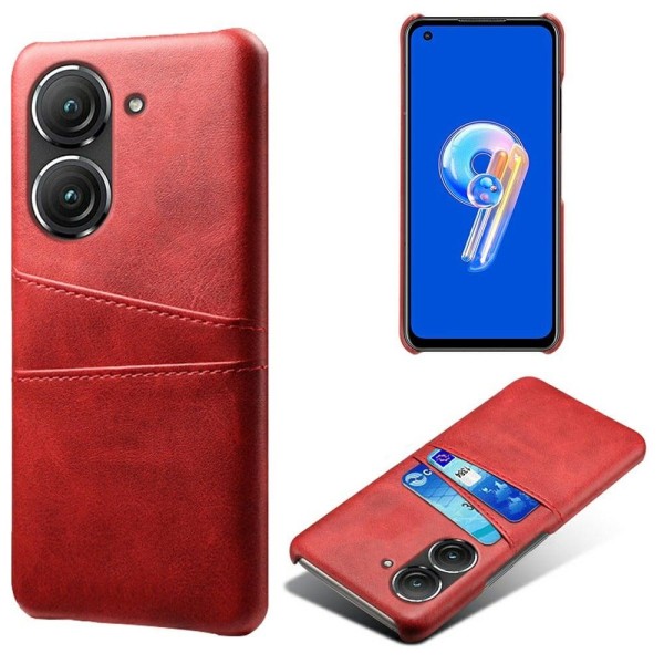 Dual Card Etui ASUS Zenfone 9 - Rød Red