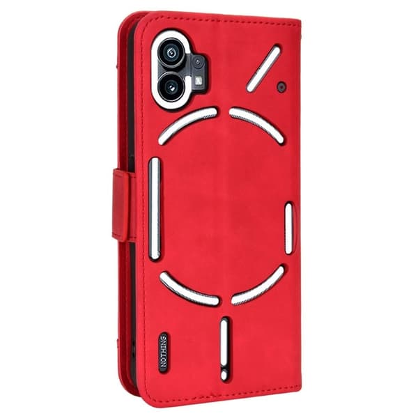 Stilig Læretui med Lommebok til Nothing Phone (1) - Rød Red