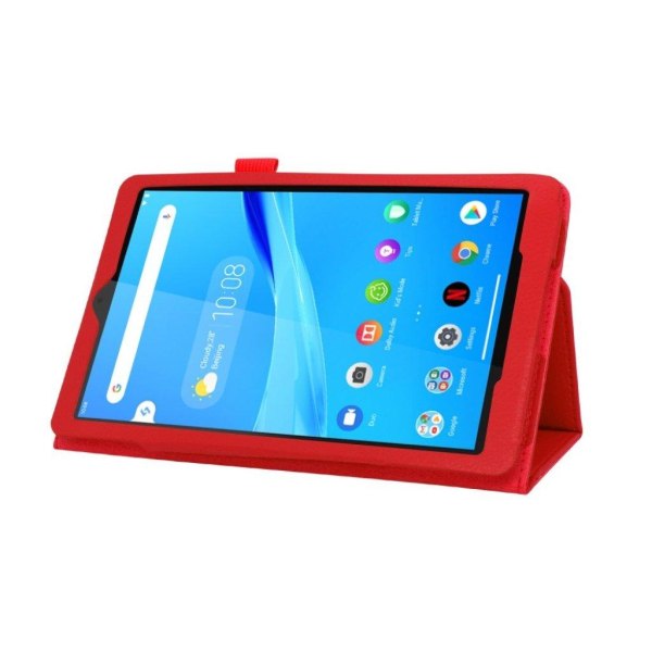 Lenovo Tab M8 litchi-nahkainen kotelo - Punainen Red