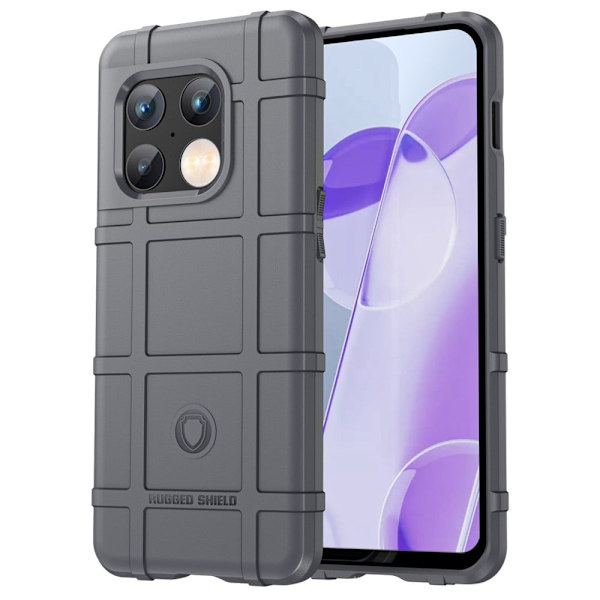 Rugged Shield Suojakotelo OnePlus 10 Pro - Harmaa Silver grey