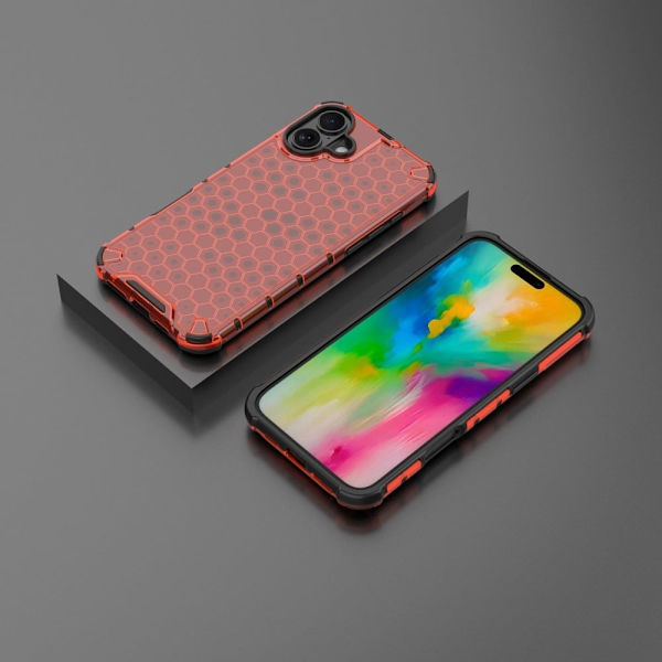 Bofink Honeycomb iPhone 16 Plus cover - Rød Red