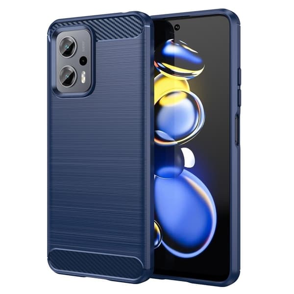 Carbon Flex Xiaomi Poco X4 GT / Xiaomi Redmi Note 11T Pro Plus / Xiaomi Redmi Note 11T Pro deksel - Blå Blue