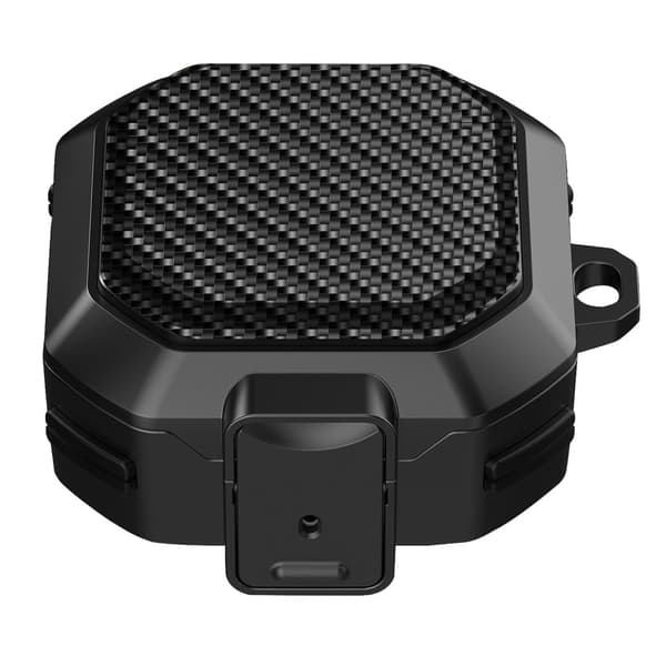 Samsung Galaxy Buds2 / Buds Pro / Live karbonfiber-etui - Svart Black
