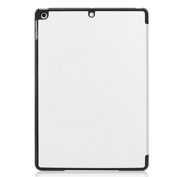 iPad 10.2 (2021) / (2020) / (2019) Tri-fold Stand Cover Vegansk læder Beskyttende Smart Tablet Case med Auto Sleep / Wake - Hvid White