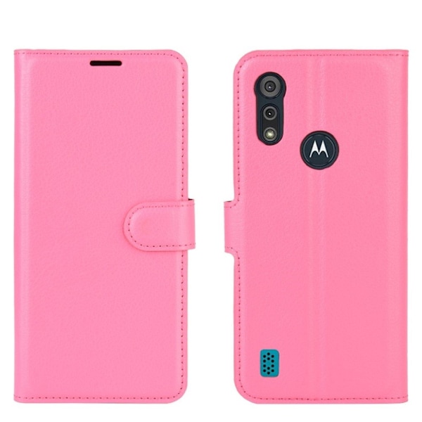 Classic Motorola Moto E6s (2020) flip etui - Rose Pink