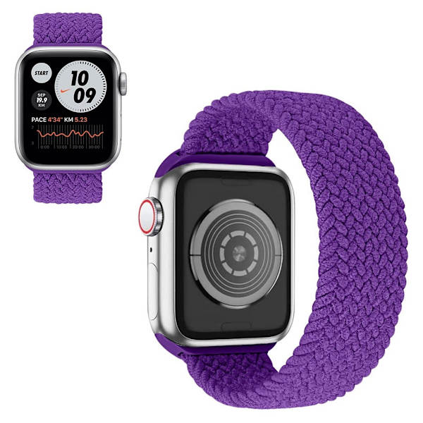 Apple Watch 40mm pattern nylon watch strap - Purple Lila