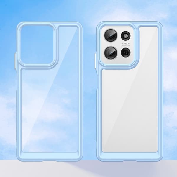 Motorola Moto G75 smart akryl cover - Blå Blue