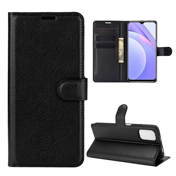Classic Xiaomi Redmi 9 Power Flip etui - Sort Black