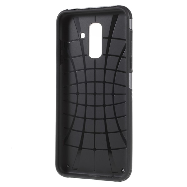 Samsung Galaxy A6 Plus (2018) / A9 Star Lite mobilskal plast och TPU material armerad - Grå Silvergrå