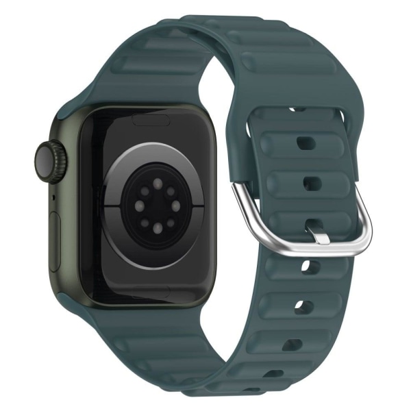 Apple Watch Series 8 (45 mm) / Watch Ultra urrem i silikone i bø Green