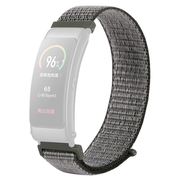Huawei Band 6 / 3 nylon urrem - Mørk Olivengrøn Green