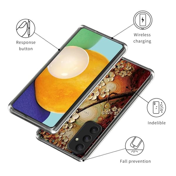 Deco Samsung Galaxy A55 deksel - Blomst Brown