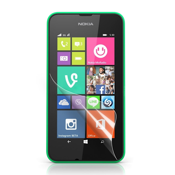 Nokia Lumia 530 Näytön Suojakalvo Transparent