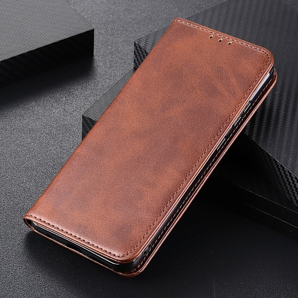 Nokia G11 / Nokia G21 flip etui i ægte læder med pung – Brun Brown