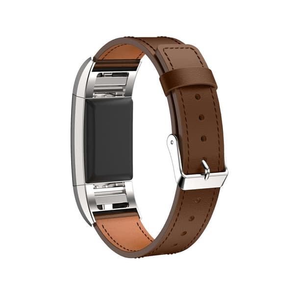 Fitbit Charge 2 läder klockarmband - Brun Brun