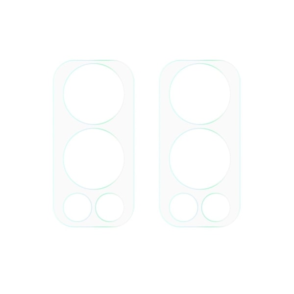 2Pcs OnePlus Nord 2 5G kameralinsebeskytter af hærdet glas Transparent