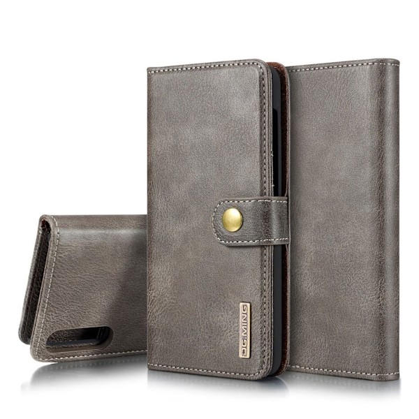 DG.MING Samsung Galaxy A50 2-in-1 Wallet etui - Grå Silver grey