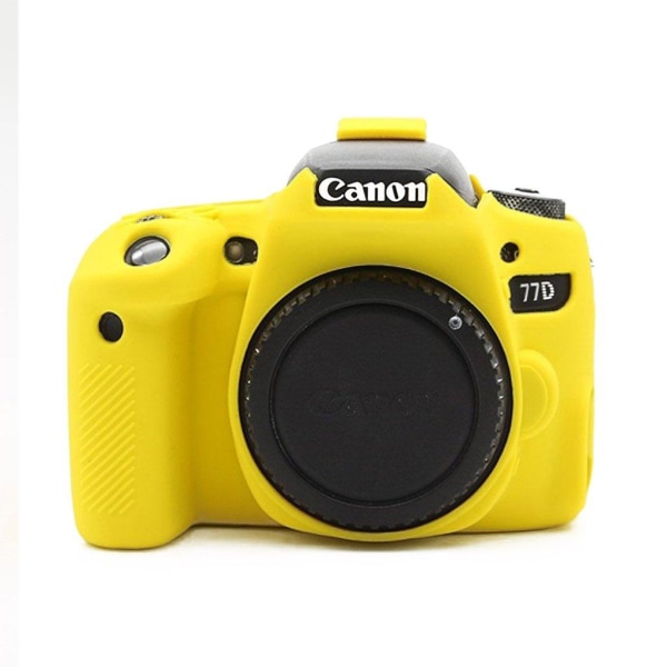 Canon EOS 77D blød silikone beskyttende etui - Gul Yellow