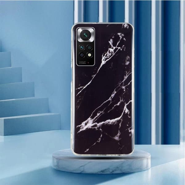 Marble Xiaomi Redmi Note 11s / Redmi Note 11 Etui - Svart Black