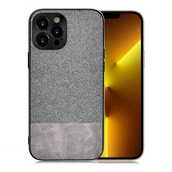 Berlin iPhone 13 Pro Max Suojakuori - Harmaa Silver grey