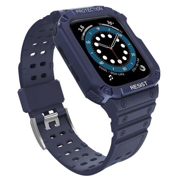 Apple Watch (41mm) unik fleksibel urrem - Mørkeblå / Blå Blue
