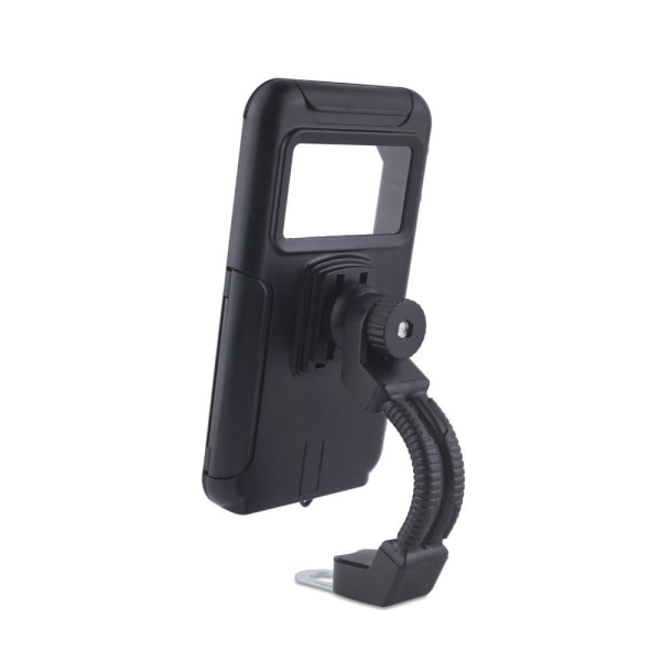 Universal bicycle rearview mirror phone bracket Black