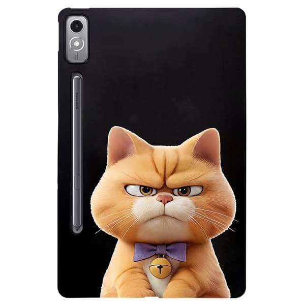 Lenovo Tab P12 Case Pattern Printing Slim Flexible Tablet Protective Cover - Garfield Cat Brown
