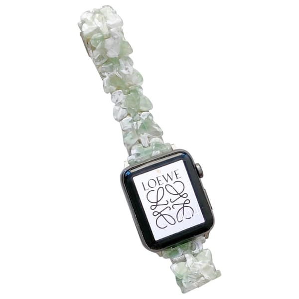 Apple Watch (41 mm) urrem med sommerfugledekor i resin - Grøn Green