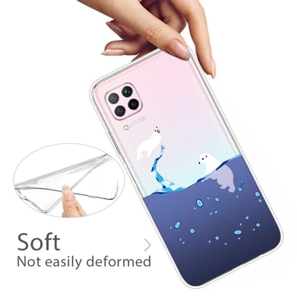 Deco Huawei P40 Lite / Nova 6 SE deksel - Isbjørn Blue